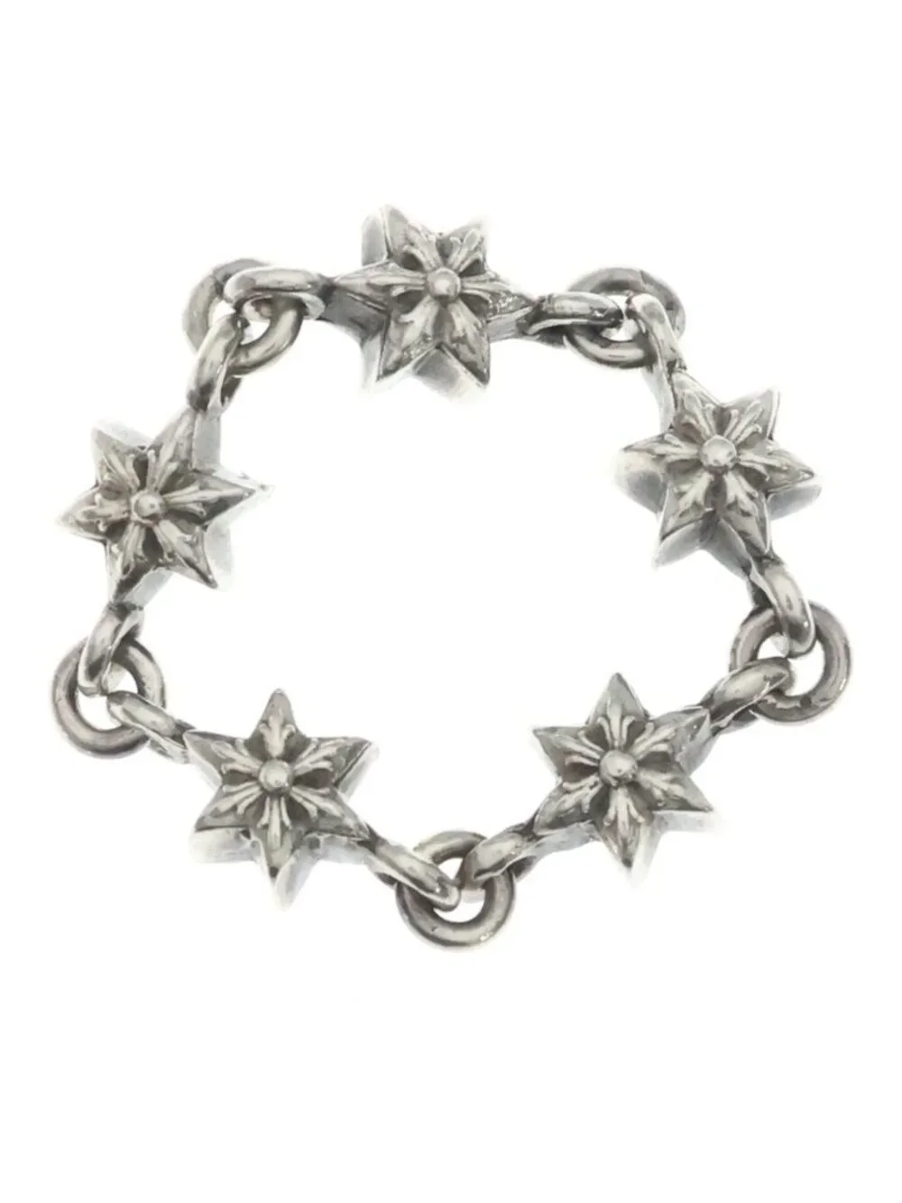 Chrome Hearts Chain Tny Star Thai Nice Ring Silver